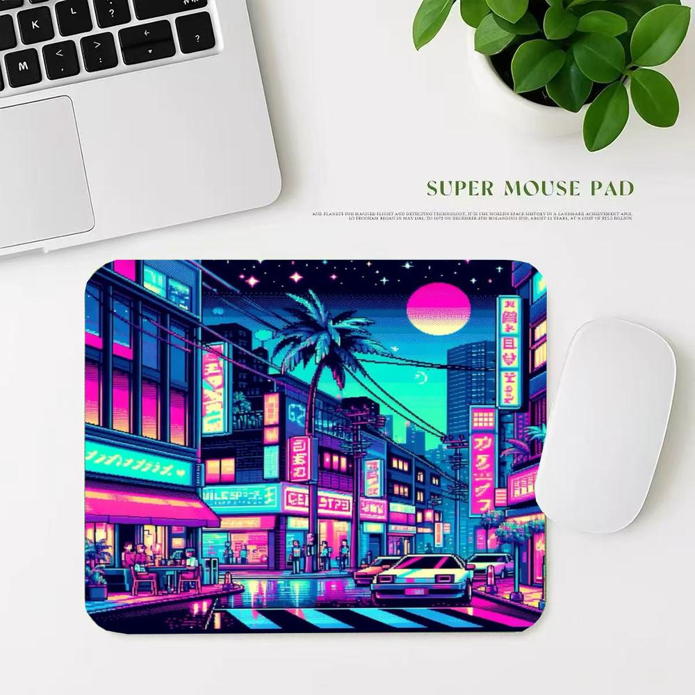 Retro Gaming Japan - Mouse Pad Retro Neon Estilo Japonês,