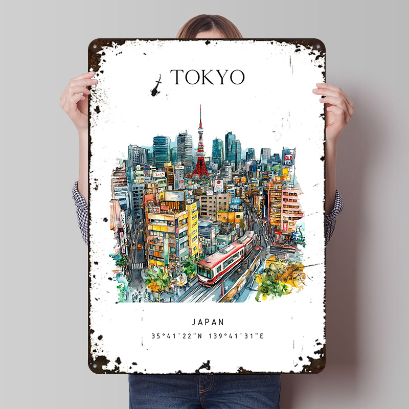Retro Gaming Japan - Tóquio japão viagem impresso cartaz personalizado