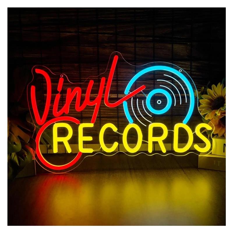 Retro Gaming Wallpaper - Letreiro Neon Vintage de Disco de