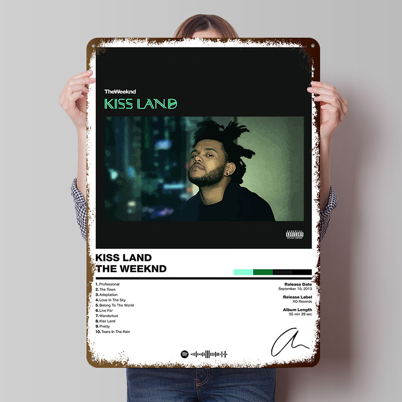Retro Gaming Island - The Weeknd-Kiss Land Flandres Cartazes Personalizáveis