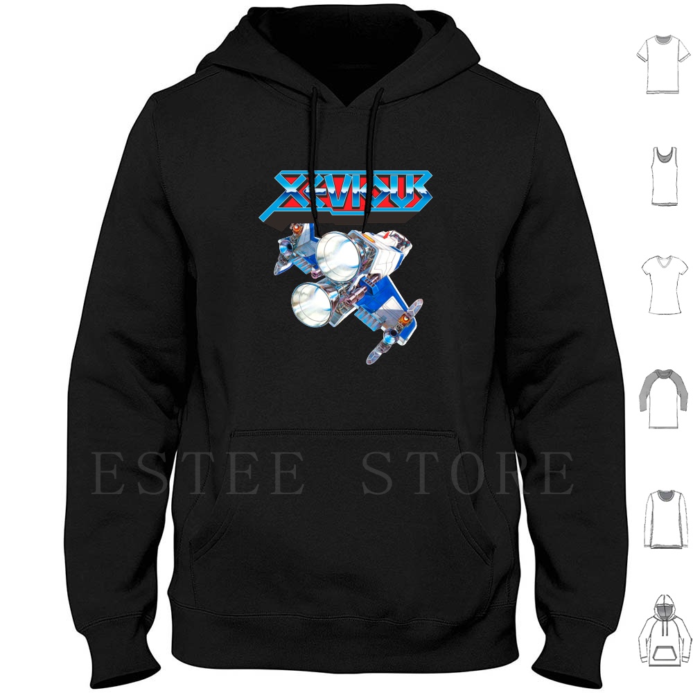 Retro Gaming Japan - Xevious Logo (Ship) Hoodies Japan Gaming