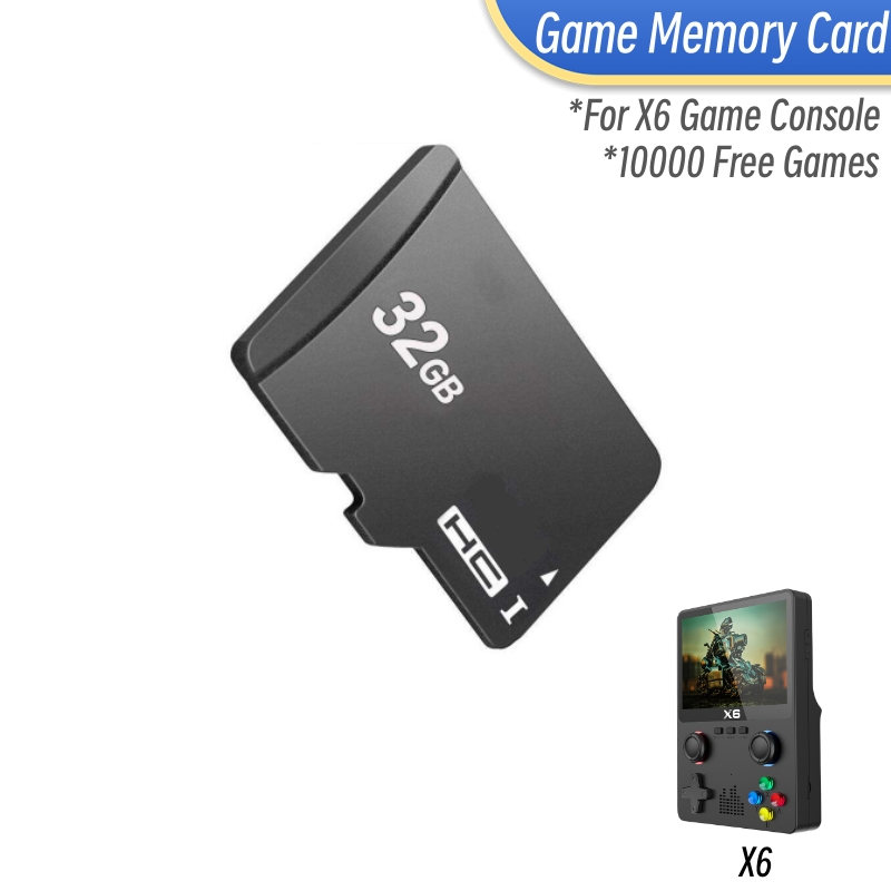 Retro Gaming X6 - Cartão de jogo para console de