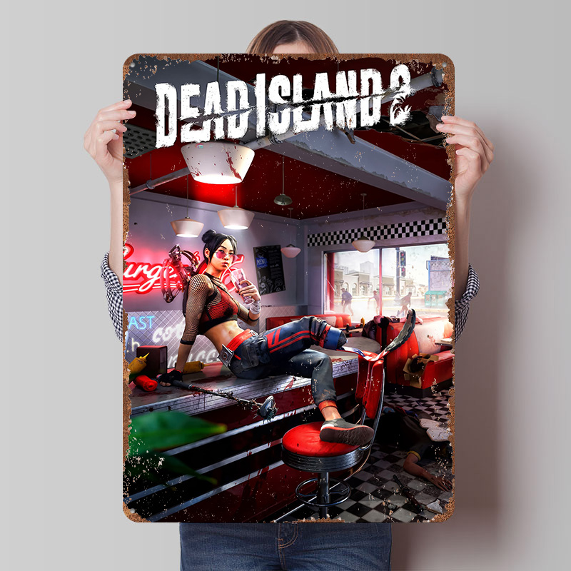 Retro Gaming Island - Pôster de Arte do Jogo Dead