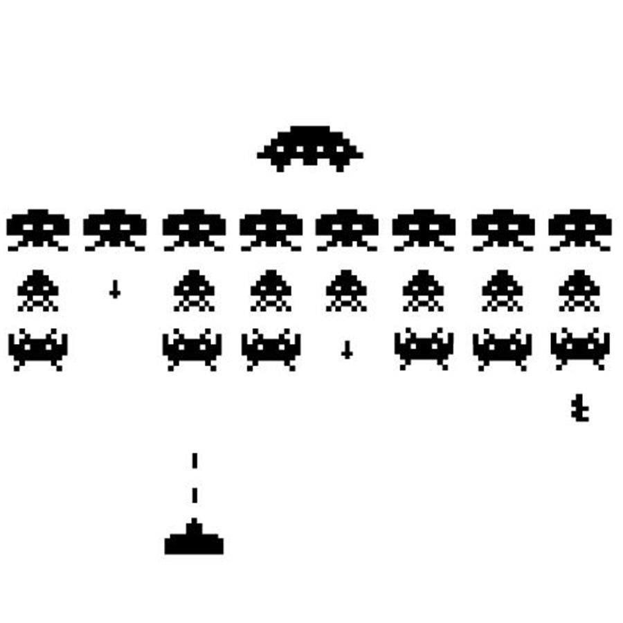 Retro Gaming Wallpaper - Adesivos de vinil para jogadores SPACE