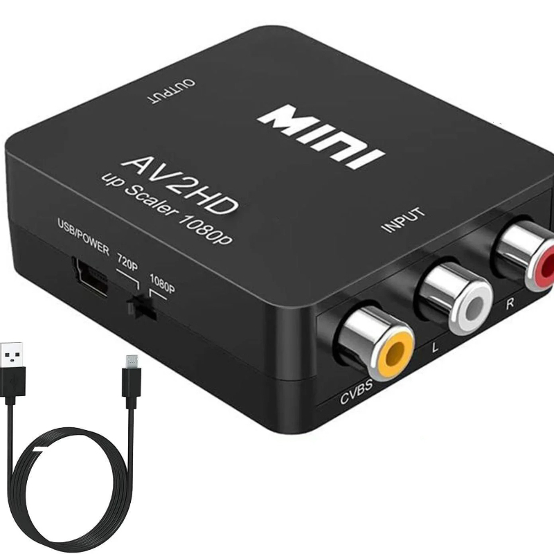 Retro Gaming With Projector - Conversor Mini AV para HDMI 1080P