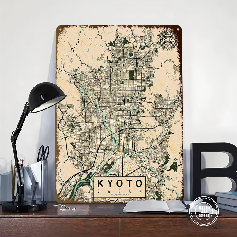 Mapa da Cidade de Quioto, Japã - Retro Gaming Japan avaliação e preço