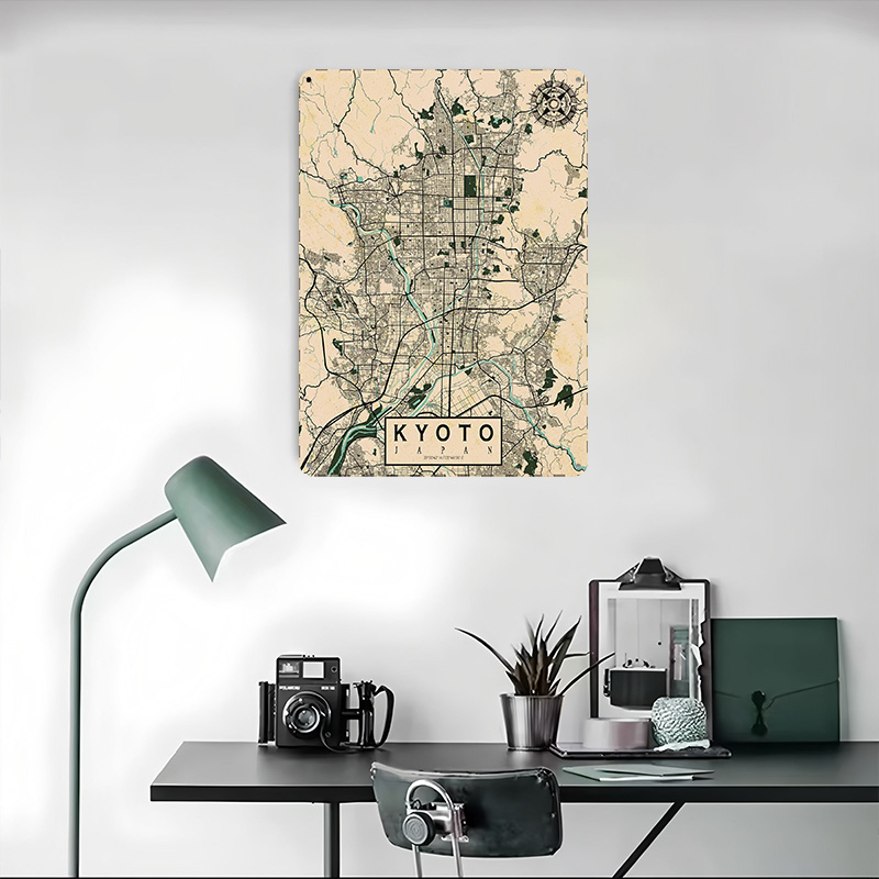 Mapa da Cidade de Quioto, Japã - Retro Gaming Japan avaliação e preço