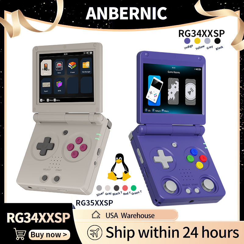 Anbernic RG34XXSP RG35XXSP Fli - Retro Gaming Images avaliação e preço