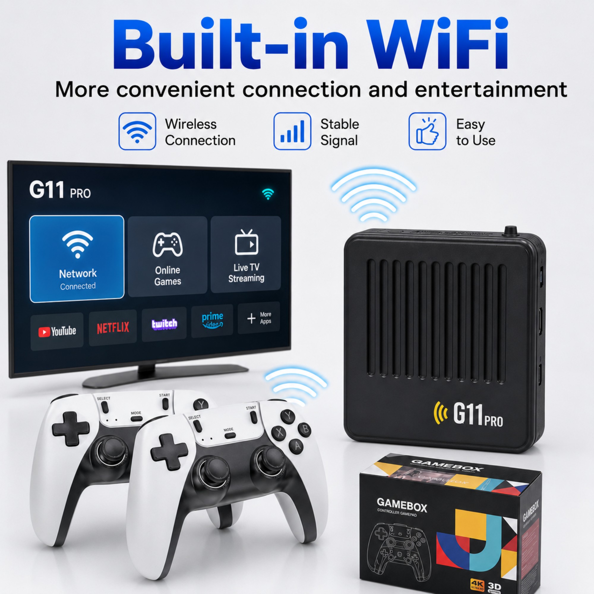 G11 Pro Game Box, console de j - Retro Gaming Tv Box avaliação e preço