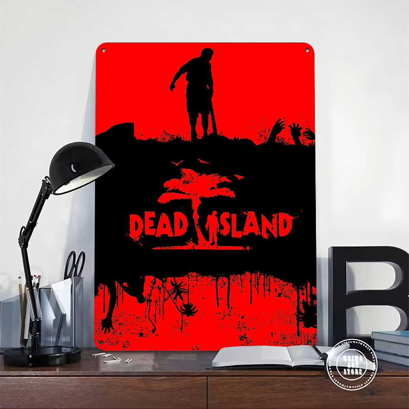 Placa de Metal Texturizada 3D  - Retro Gaming Island avaliação e preço