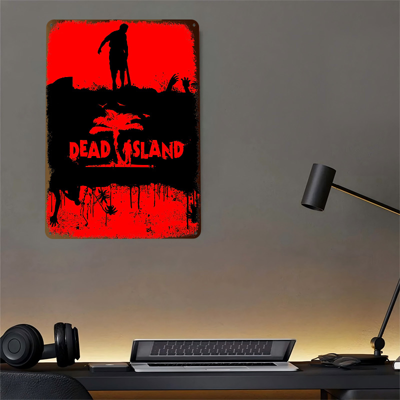Placa de Metal Texturizada 3D  - Retro Gaming Island avaliação e preço