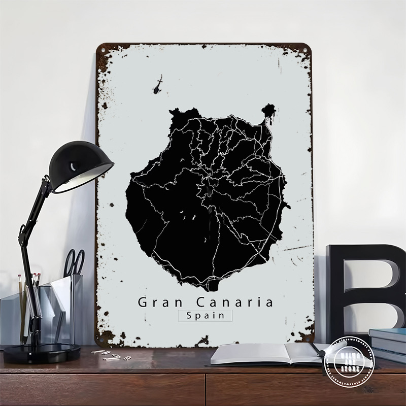Grande canaria ilha mapa carta - Retro Gaming Island avaliação e preço