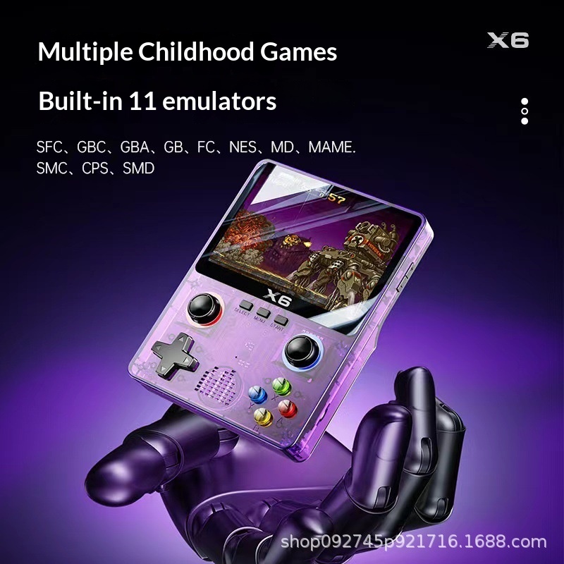 Consoles de jogos portáteis X6 - Retro Gaming X6 avaliação e preço