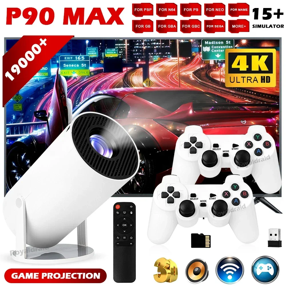 Projetor de Jogos Portátil P90 - Retro Gaming With Projector avaliação e preço