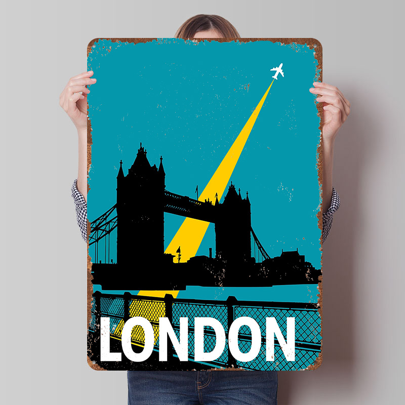 Pôster Metálico London Travel  - Retro Gaming In London avaliação e preço