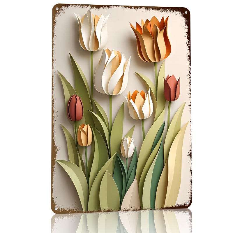 Pôster Impresso de Tulipas em  - Retro Gaming Wallpaper avaliação e preço
