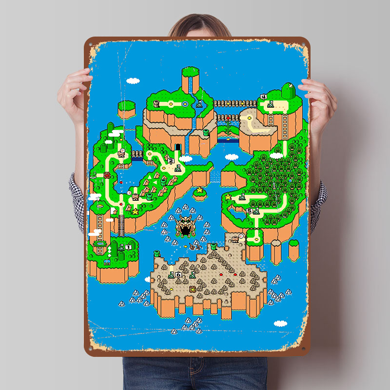 Placa de Metal Dinossauro Pers - Retro Gaming Island avaliação e preço