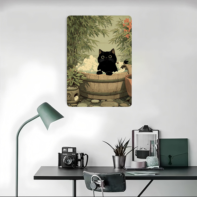 Pôster Impresso Gato Preto no  - Retro Gaming Japan avaliação e preço