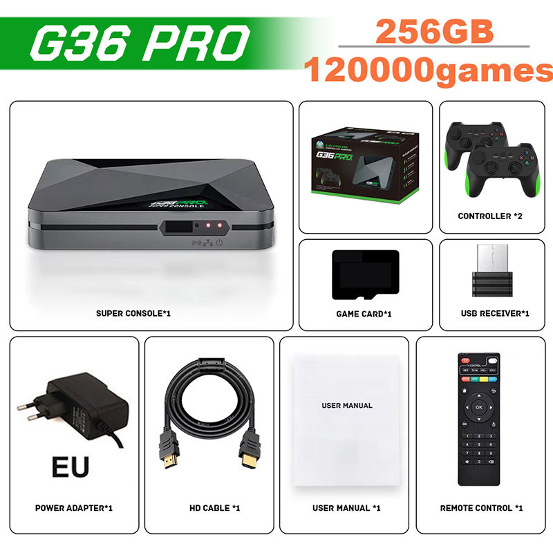 Console de Jogos Super G36 Pro - Retro Gaming Tv Box avaliação e preço