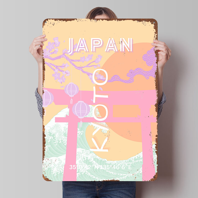 Pôster de Metal Artístico de V - Retro Gaming Japan avaliação e preço