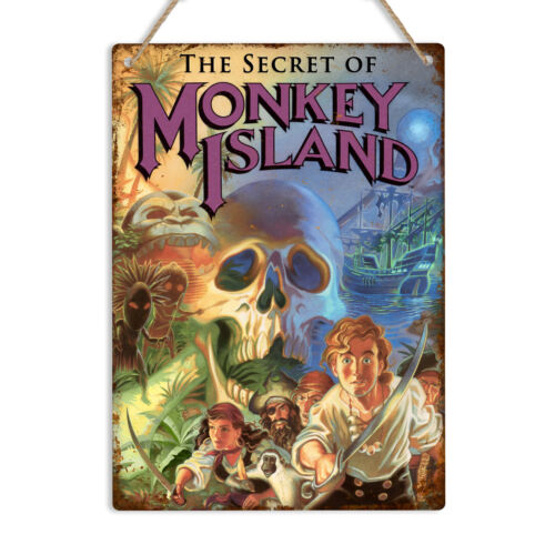 MONKEY ISLAND Placa de Metal V - Retro Gaming Island avaliação e preço