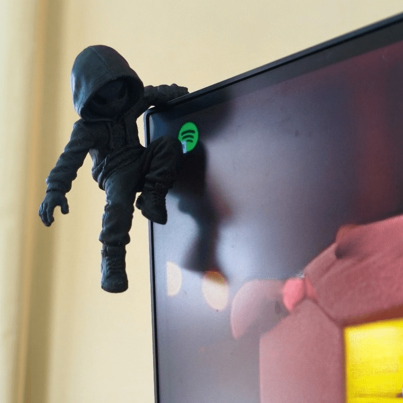 Mini Estátua Alienígena com Ca - Retro Gaming Desk avaliação e preço