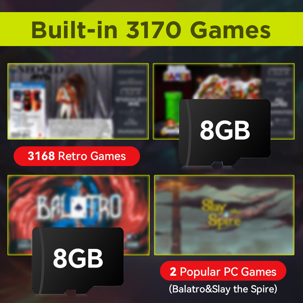 Cartão tf de jogo de 8gb com 3 - Retro Gaming App avaliação e preço